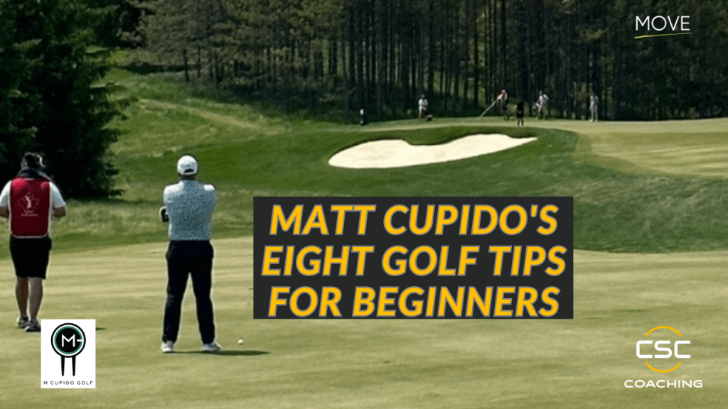 Matt Cupido golfing.